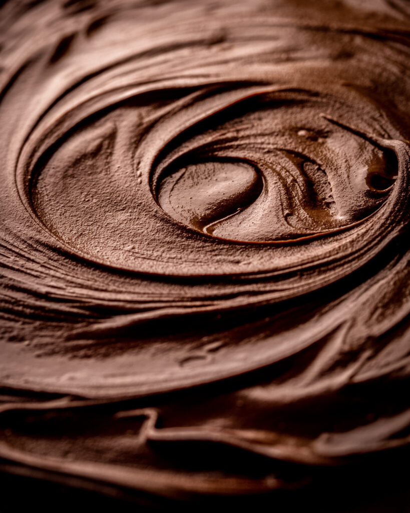 melted chocolate swirl