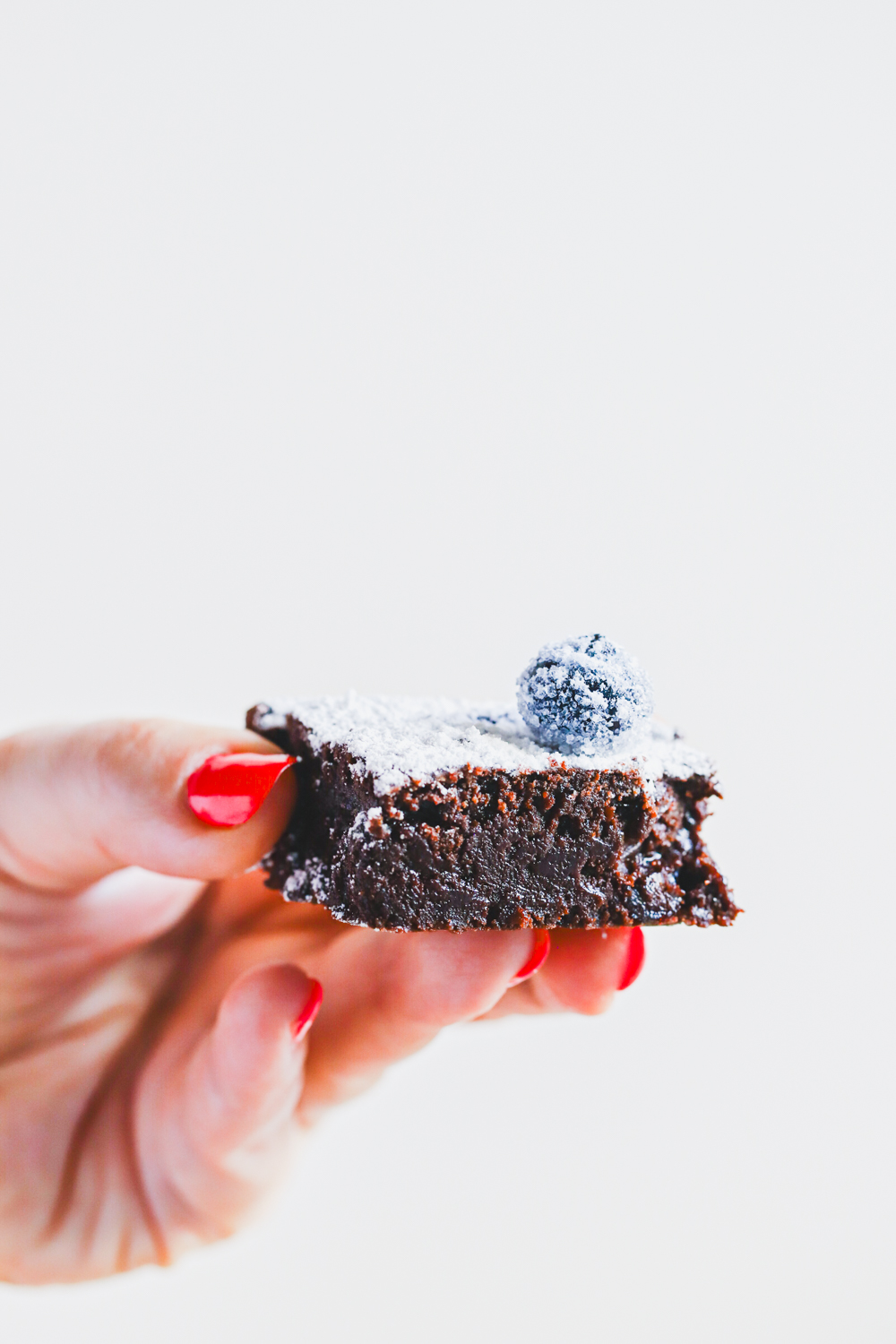 Cranberry–Orange Brownies with Sugared Cranberries